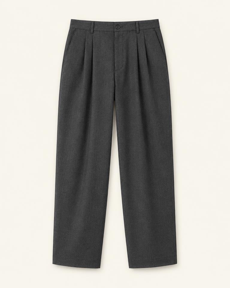 Pantalón gris con pinzas